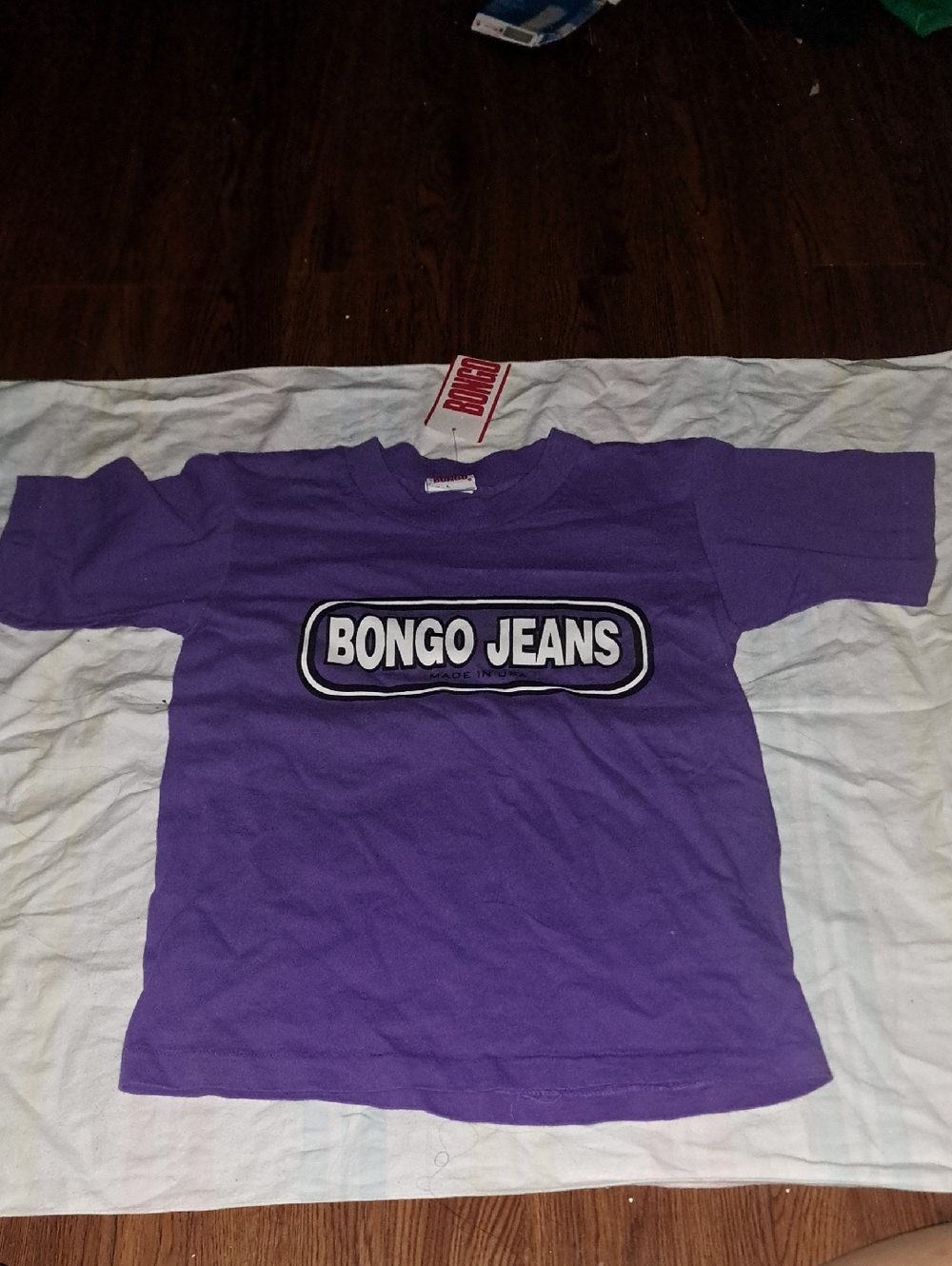 BONGO Purple Graphic Tag Tee